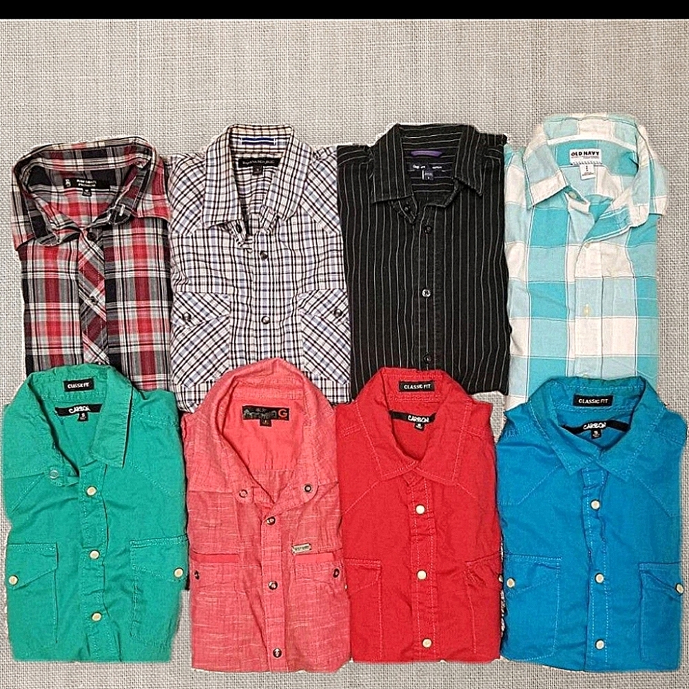 Variety Bundle of Casual Button-Down L/S Shirts
